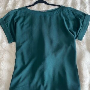 West Kei Dark Teal Short Sleeve Top